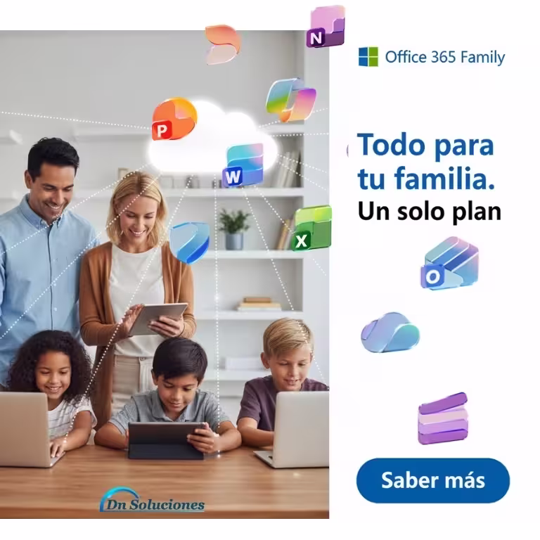 Fotografía de Microsoft office 365 Familia Ecuador | 6 usuarios 1TB | Ecuador