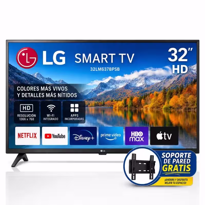 Fotografía de Televisor Lg Smart Tv 32" hd led 32LM637BPSB Gratis Soporte Tumbaco