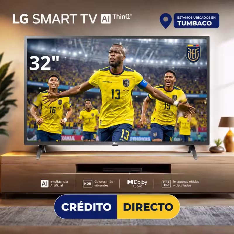 Televisor Lg Smart Tv 32" hd led 32LM637BPSB Gratis Soporte Tumbaco
