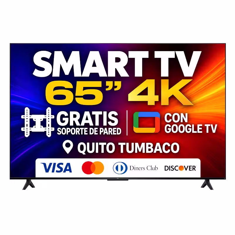 Fotografía de Televisor TCL 65” 4K Tumbaco | TV TCL 65P6K Gratis SOPORTE