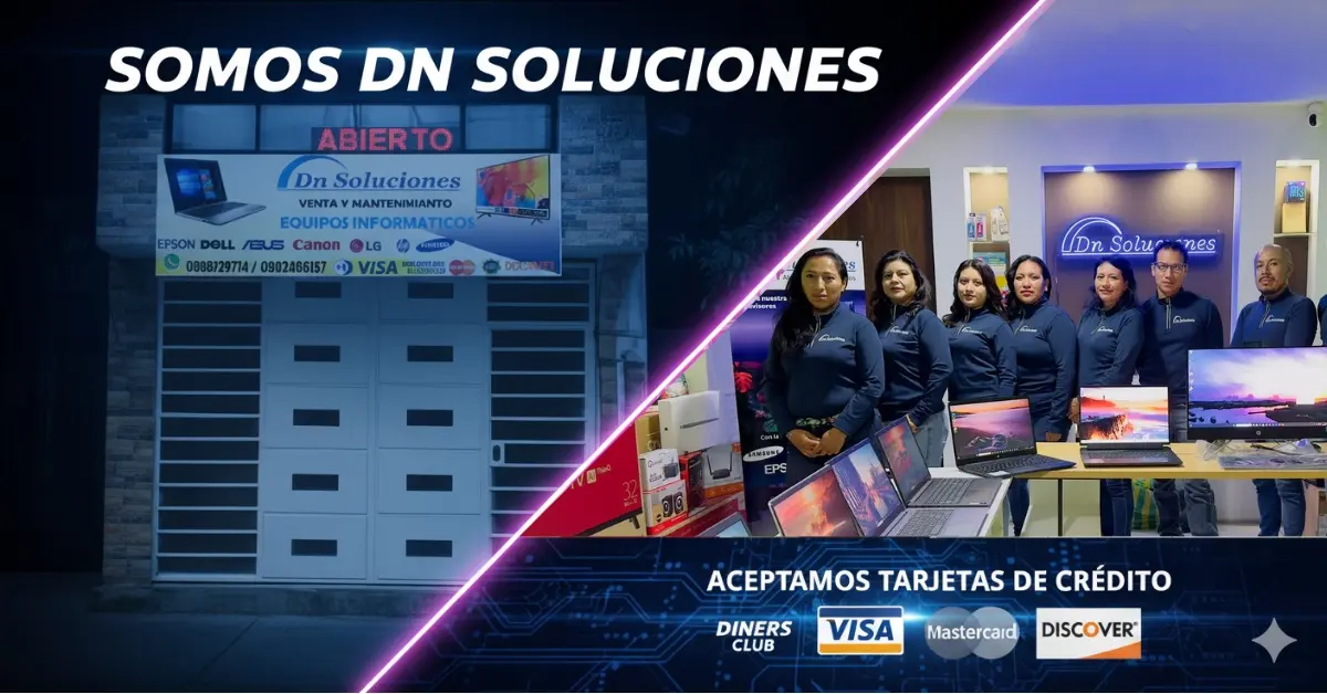 DNSoluciones en Quito, Ecuador: venta de laptops de última generación Intel y AMD Ryzen con garantía