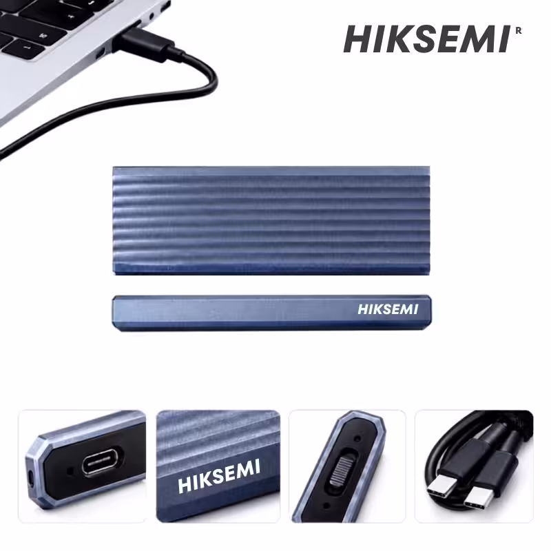 Enclosure M.2 SSD NVMe y SATA Hiksemi MD202 10Gbps Tipo C