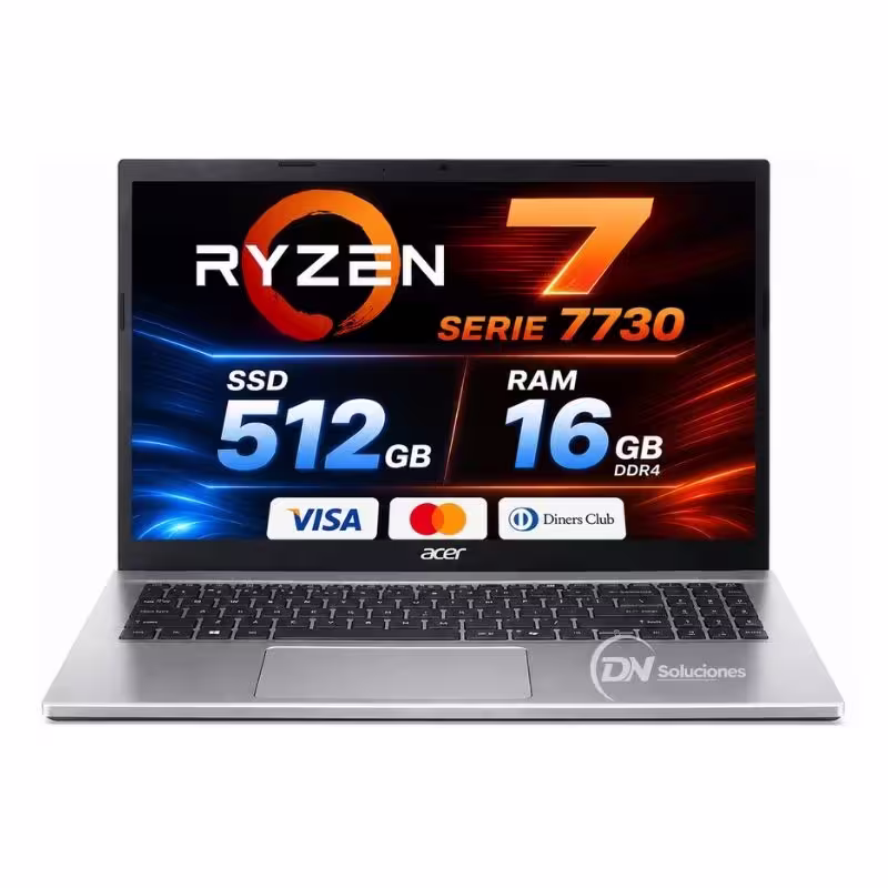 Fotografía de Laptop Ryzen 7 7730u Acer Aspire Go 15