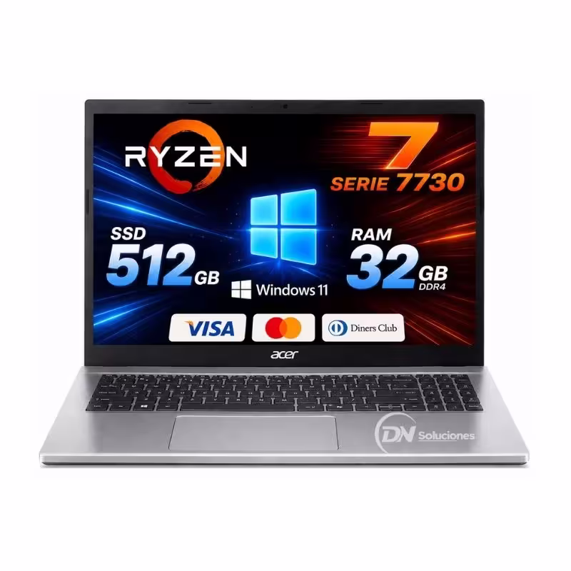 Laptop Ryzen 7 7730u Acer Aspire Go 15 - vista 2