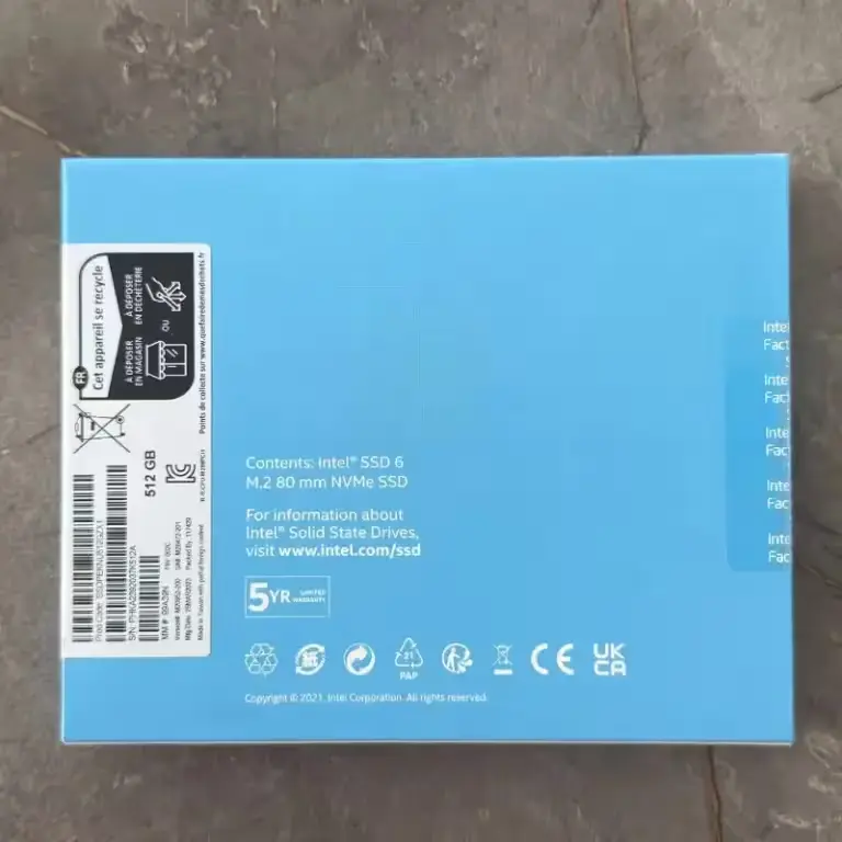 SSDSSD NVMe 512GB M.2 2280 Intel en Ecuador | Precio y Compra en Quito vista 2