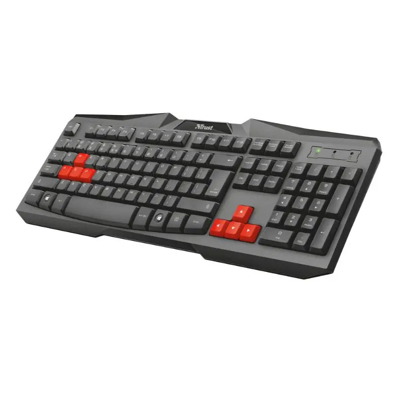 Teclado Gamer Trust Ziva con Cable USB y Teclas Destacadas vista 2
