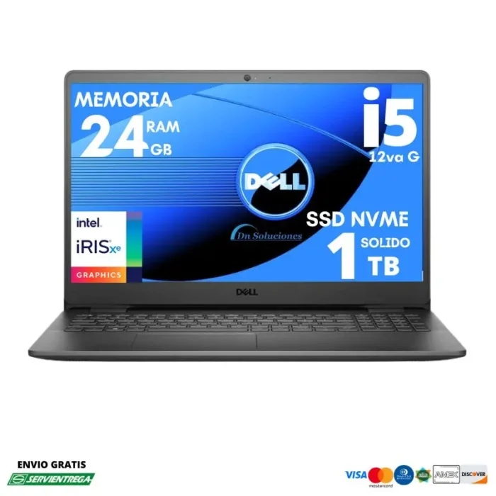 <h1><span style="color: #000000; font-family: arial, helvetica, sans-serif;">Laptop Dell Inspiron 3520</span></h1> <span style="font-family: arial, helvetica, sans-serif;">Intel Core i5 12va generación</span> <span style="font-family: arial, helvetica, sans-serif;">Ssd Nvme 1 Tb Memoria Ram 24 Gb</span> <span style="font-family: arial, helvetica, sans-serif;">Diferidos tarjetas de crédito</span> <span style="font-family: arial, helvetica, sans-serif;">6 x $123.41 | <strong>12 x $64.03</strong> | 24 X $34.43</span>