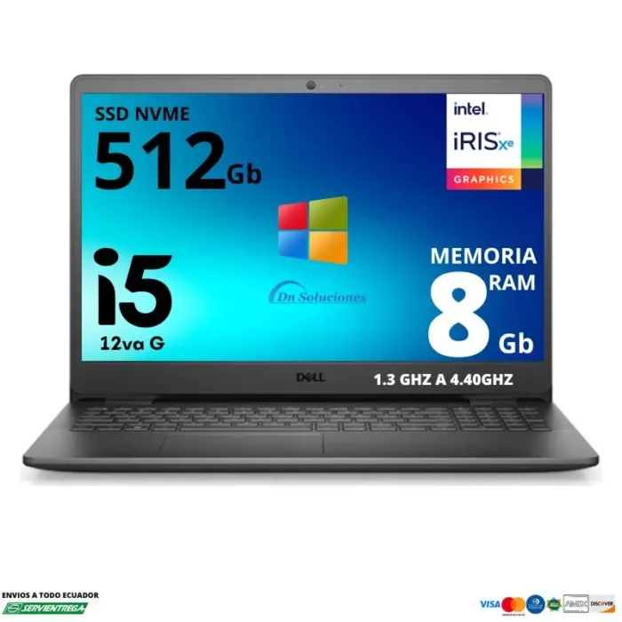 <h1><span style="color: #000000; font-family: arial, helvetica, sans-serif;">Laptop Dell Inspiron 3520</span></h1> <span style="font-family: arial, helvetica, sans-serif;">Intel Core i5 12va generación</span> <span style="font-family: arial, helvetica, sans-serif;">Ssd Nvme 512 Gb Memoria Ram 8 Gb</span> <span style="font-family: arial, helvetica, sans-serif;">Diferidos tarjetas de crédito</span> <span style="font-family: arial, helvetica, sans-serif;">6 x $106.95 | <strong>12 x $55.49</strong> | 24 X $29.84</span>