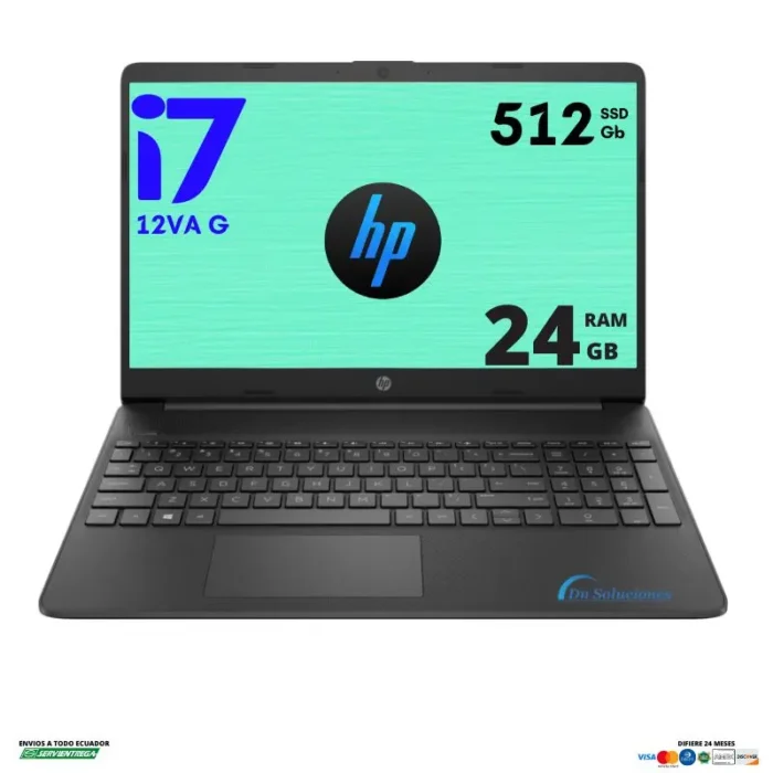 <h1 style="text-align: left;"><span style="font-family: arial, helvetica, sans-serif; color: #000000;">Laptop Hp 250 G9 i7 12va</span></h1> <span style="color: #000000;"><img class="alignnone size-full wp-image-25150" src="https://dnsoluciones.com/wp-content/uploads/2024/08/MEMORIA-RAM-1-e1724270277398.webp" alt="" width="35" height="35" />Almacenamiento SSD 512 Gb</span> <span style="color: #000000;"><img class="alignnone size-full wp-image-25150" src="https://dnsoluciones.com/wp-content/uploads/2024/08/MEMORIA-RAM-1-e1724270277398.webp" alt="" width="35" height="35" />Memoria RAM 24 Gb</span> <span style="color: #000000;"><img class="alignnone size-full wp-image-25150" src="https://dnsoluciones.com/wp-content/uploads/2024/08/MEMORIA-RAM-1-e1724270277398.webp" alt="" width="35" height="35" />FreeDos</span> <span style="color: #000000;">DIFERIDOS CON TARJETA DE CREDITO</span> <strong><span style="color: #0000ff;">6 x $138.03 | <span style="color: #ff0000;">12 x $71.62 </span>| 24 X $38.51</span></strong> <p style="text-align: left;"></p>