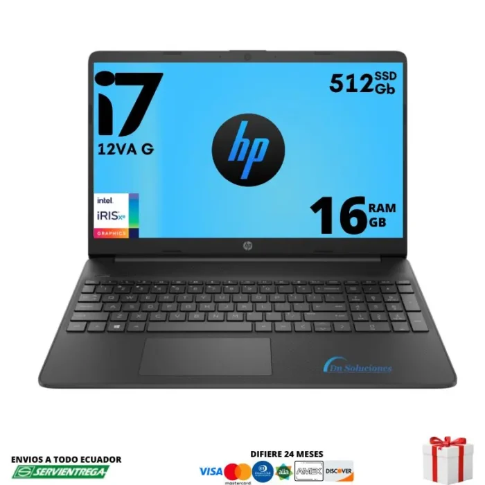 <h1 style="text-align: left;"><span style="font-family: arial, helvetica, sans-serif; color: #000000;">Laptop Hp 250 G9 i7 12va</span></h1> <span style="color: #000000;"><img class="alignnone size-full wp-image-25150" src="https://dnsoluciones.com/wp-content/uploads/2024/08/MEMORIA-RAM-1-e1724270277398.webp" alt="" width="35" height="35" />Almacenamiento SSD 512  Gb</span> <span style="color: #000000;"><img class="alignnone size-full wp-image-25150" src="https://dnsoluciones.com/wp-content/uploads/2024/08/MEMORIA-RAM-1-e1724270277398.webp" alt="" width="35" height="35" />Memoria RAM 16 Gb</span> <span style="color: #000000;"><img class="alignnone size-full wp-image-25150" src="https://dnsoluciones.com/wp-content/uploads/2024/08/MEMORIA-RAM-1-e1724270277398.webp" alt="" width="35" height="35" />Sin ISO</span> <strong><span style="color: #000000;">DIFERIDOS CON TARJETA DE CREDITO</span></strong> <span style="color: #0000ff;"><strong>6 x $129.80 | <span style="color: #ff0000;">12 x $67.35</span> | 24 X $36.22</strong></span>  