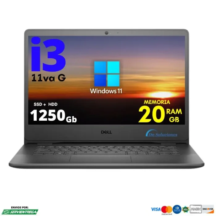 <h1><span style="color: #000000;">Dell Vostro 3400 i3</span></h1> <span style="color: #000000;"><img class="alignnone size-full wp-image-25150" src="https://dnsoluciones.com/wp-content/uploads/2024/08/MEMORIA-RAM-1-e1724270277398.webp" alt="" width="35" height="35" />Almacenamiento 1250 Gb SSD + HDD</span> <span style="color: #000000;"><img class="alignnone size-full wp-image-25150" src="https://dnsoluciones.com/wp-content/uploads/2024/08/MEMORIA-RAM-1-e1724270277398.webp" alt="" width="35" height="35" />Memoria RAM 20 Gb</span> <span style="color: #000000;"><img class="alignnone size-full wp-image-25150" src="https://dnsoluciones.com/wp-content/uploads/2024/08/MEMORIA-RAM-1-e1724270277398.webp" alt="" width="35" height="35" />Teclado en español alfanumérico </span> <span style="color: #000000;"><img class="alignnone size-full wp-image-25150" src="https://dnsoluciones.com/wp-content/uploads/2024/08/MEMORIA-RAM-1-e1724270277398.webp" alt="" width="35" height="35" />Windows 11</span> <span style="color: #000000;"><strong>DIFERIDOS TARJETA CREDITO</strong></span> <span style="color: #0000ff;"><strong>6 x $85.01 |<span style="color: #ff0000;"> 12 x $44.11</span> | 24 X $23.72</strong></span>  