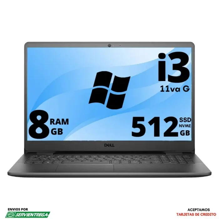 <h1><span style="color: #000000; font-family: arial, helvetica, sans-serif;">Laptop Dell Inspiron i3 11va</span></h1> <span style="color: #000000;"><img class="alignnone size-full wp-image-25150" src="https://dnsoluciones.com/wp-content/uploads/2024/08/MEMORIA-RAM-1-e1724270277398.webp" alt="" width="35" height="35" />SSD 512 Gb</span> <span style="color: #000000;"><img class="alignnone size-full wp-image-25150" src="https://dnsoluciones.com/wp-content/uploads/2024/08/MEMORIA-RAM-1-e1724270277398.webp" alt="" width="35" height="35" />Memoria RAM 8 Gb</span> <span style="color: #000000;"><img class="alignnone size-full wp-image-25150" src="https://dnsoluciones.com/wp-content/uploads/2024/08/MEMORIA-RAM-1-e1724270277398.webp" alt="" width="35" height="35" />Teclado en español alfanumérico </span> <span style="color: #000000;"><img class="alignnone size-full wp-image-25150" src="https://dnsoluciones.com/wp-content/uploads/2024/08/MEMORIA-RAM-1-e1724270277398.webp" alt="" width="35" height="35" />Windows 11</span> <span style="color: #000000;"><strong>DIFERIDOS TARJETA CREDITO</strong></span> <span style="color: #0000ff;"><strong>6 x $8501 | <span style="color: #ff0000;">12 x $44.11</span> | 24 X $23.72</strong></span>  