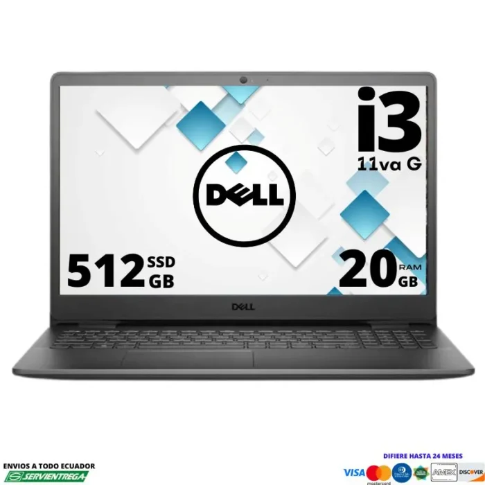 <h1><span style="color: #000000; font-family: arial, helvetica, sans-serif;">Laptop Dell Inspiron i3 11va</span></h1> <span style="color: #000000;"><img class="alignnone size-full wp-image-25150" src="https://dnsoluciones.com/wp-content/uploads/2024/08/MEMORIA-RAM-1-e1724270277398.webp" alt="" width="35" height="35" />SSD 512 Gb</span> <span style="color: #000000;"><img class="alignnone size-full wp-image-25150" src="https://dnsoluciones.com/wp-content/uploads/2024/08/MEMORIA-RAM-1-e1724270277398.webp" alt="" width="35" height="35" />Memoria RAM 20 Gb</span> <span style="color: #000000;"><img class="alignnone size-full wp-image-25150" src="https://dnsoluciones.com/wp-content/uploads/2024/08/MEMORIA-RAM-1-e1724270277398.webp" alt="" width="35" height="35" />Teclado en español alfanumérico </span> <span style="color: #000000;"><img class="alignnone size-full wp-image-25150" src="https://dnsoluciones.com/wp-content/uploads/2024/08/MEMORIA-RAM-1-e1724270277398.webp" alt="" width="35" height="35" />Ubuntu</span> <strong><span style="color: #000000;">DIFERIDOS TARJETA CREDITO</span></strong> <span style="color: #0000ff;"><strong>6 x $85.01 | <span style="color: #ff0000;">12 x $44.11</span> | 24 X $23.72</strong></span>  