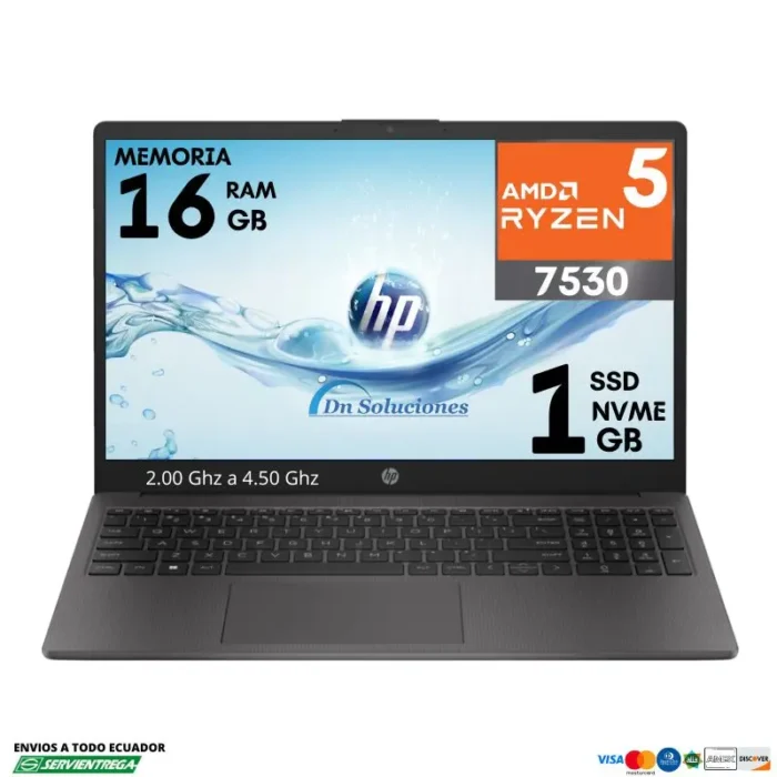 <h2><span style="font-family: arial, helvetica, sans-serif;">Laptop Hp 250 G10 Ryzen 5 7530U Ssd 1 Tb Memoria ram 16 Gb</span></h2> <span style="font-family: arial, helvetica, sans-serif; font-size: 12pt;">Diferidos tarjeta de Crédito </span> <span style="font-family: arial, helvetica, sans-serif; font-size: 12pt;">6 x $106.04 | <strong>12 x $55.02 |</strong> 24 X $29.58</span>