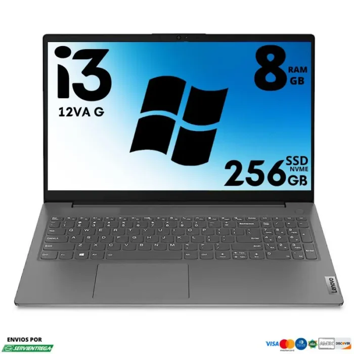 <h1><span style="color: #000000; font-family: arial, helvetica, sans-serif;">Laptop Lenovo V15 G3 i3 12va</span></h1> <span style="color: #000000;"><img class="alignnone size-full wp-image-25150" src="https://dnsoluciones.com/wp-content/uploads/2024/08/MEMORIA-RAM-1-e1724270277398.webp" alt="" width="35" height="35" />Ssd Nvme 256 Gb </span> <span style="color: #000000;"><img class="alignnone size-full wp-image-25150" src="https://dnsoluciones.com/wp-content/uploads/2024/08/MEMORIA-RAM-1-e1724270277398.webp" alt="" width="35" height="35" />Memoria Ram 8 Gb</span> <span style="color: #000000;"><img class="alignnone size-full wp-image-25150" src="https://dnsoluciones.com/wp-content/uploads/2024/08/MEMORIA-RAM-1-e1724270277398.webp" alt="" width="35" height="35" />Windows 11</span> <strong><span style="color: #000000;">DIFERIDOS CON TARJETA DE CREDITO</span></strong> <span style="color: #0000ff;"><strong>6 x $80.44 | <span style="color: #ff0000;">12 x $41.74</span> | 24 X $22.44</strong></span>