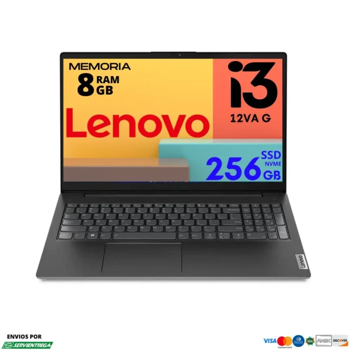 <h1><span style="color: #000000; font-family: arial, helvetica, sans-serif;">Laptop Lenovo V15 G3 i3 12va</span></h1> <span style="color: #000000;"><img class="alignnone size-full wp-image-25150" src="https://dnsoluciones.com/wp-content/uploads/2024/08/MEMORIA-RAM-1-e1724270277398.webp" alt="" width="35" height="35" />Ssd Nvme 256 Gb </span> <span style="color: #000000;"><img class="alignnone size-full wp-image-25150" src="https://dnsoluciones.com/wp-content/uploads/2024/08/MEMORIA-RAM-1-e1724270277398.webp" alt="" width="35" height="35" />Memoria Ram 8 Gb</span> <strong><span style="color: #000000;">Diferidos tarjetas de crédito</span></strong> <span style="color: #0000ff;"><strong>6 x $72.21 | <span style="color: #ff0000;">12 x $37.47</span> | 24 X $20.15</strong></span>