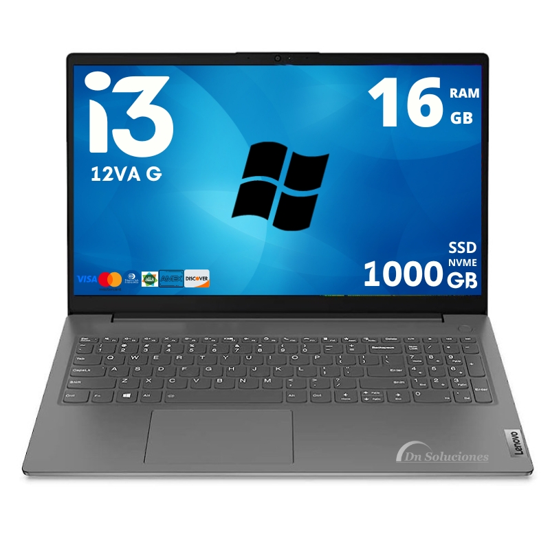 Laptop Lenovo Core i3 12va Ssd 1 TB Memoria Ram 40 Gb 15,6″| 117W