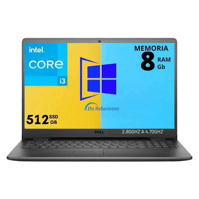 Laptop Dell Core i3 11va G Ssd 512 Gb Memoria Ram 8 Gb 15.6″ Windows 11 | 92w