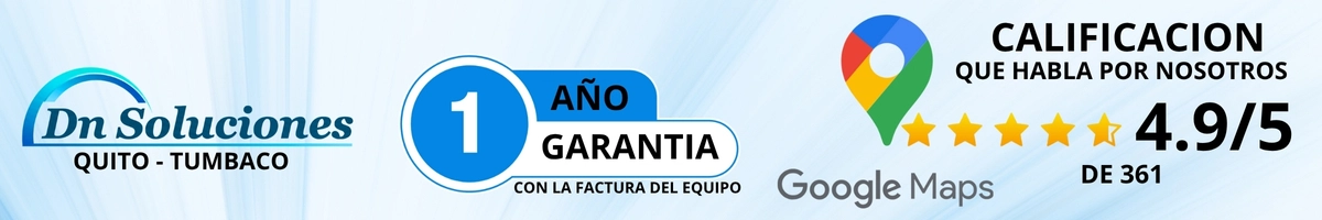 Calificacion Google maps Dn Soluciones