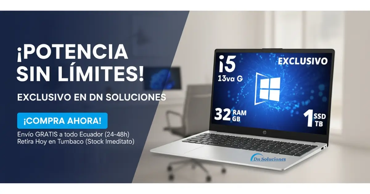 Potencia a otro nivel HP B5UZ9AT Core i5 13va