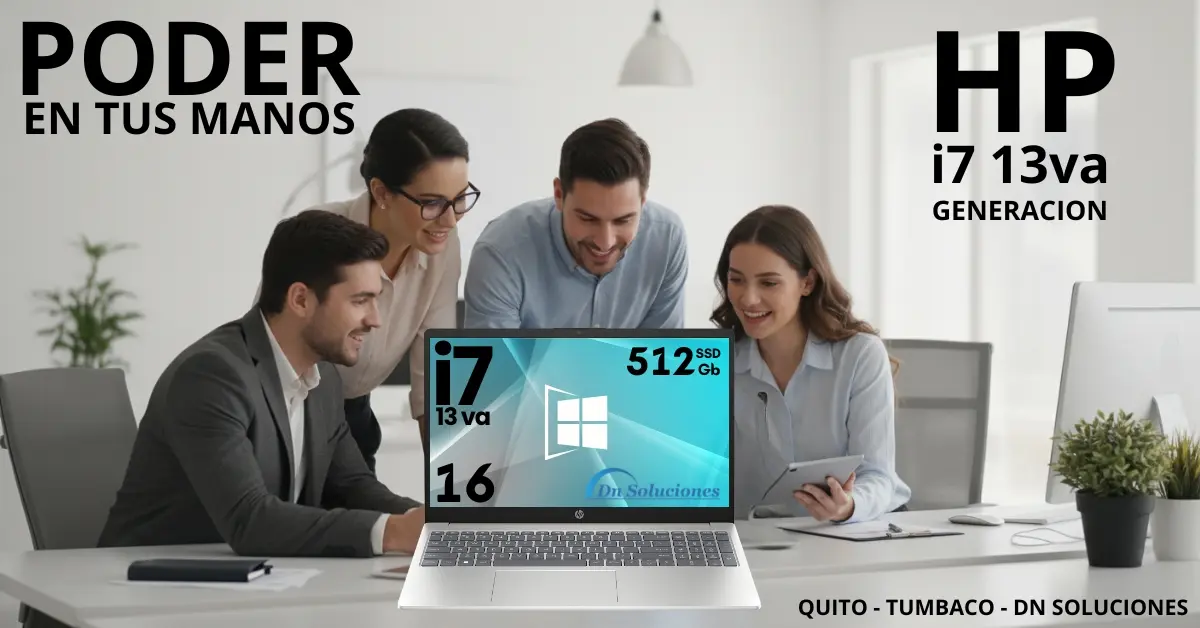 maximo rendimiento en la oficina Laptop HP Core i7 13va