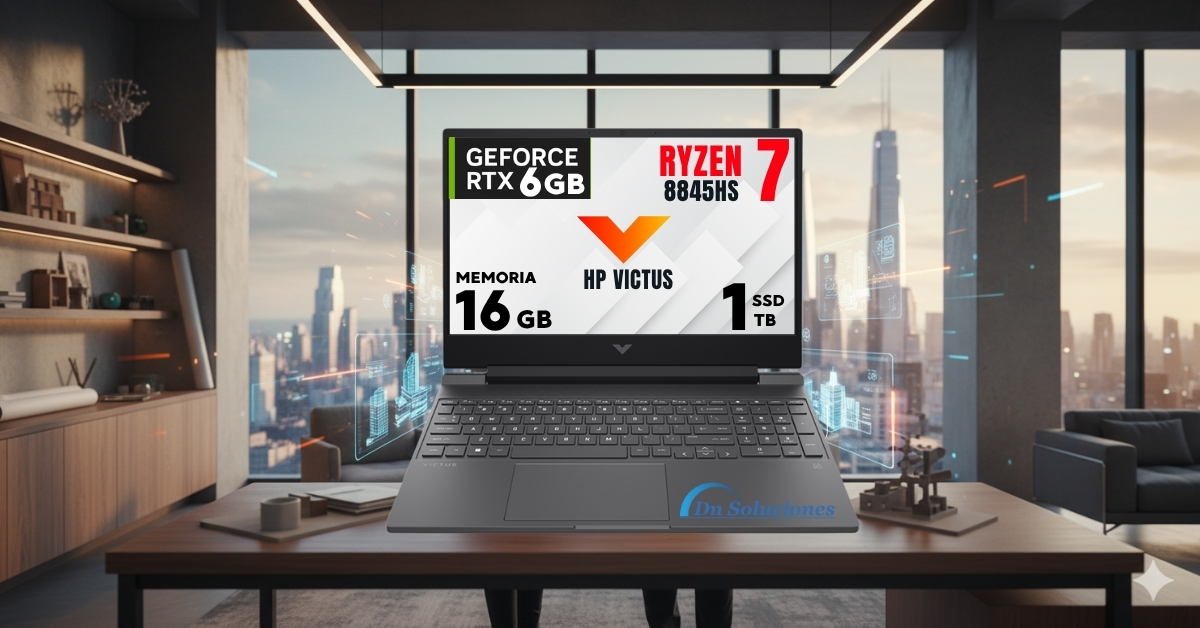frente HP Victus Ryzen 7 8845HS RTX 4050 Quito Tumbaco