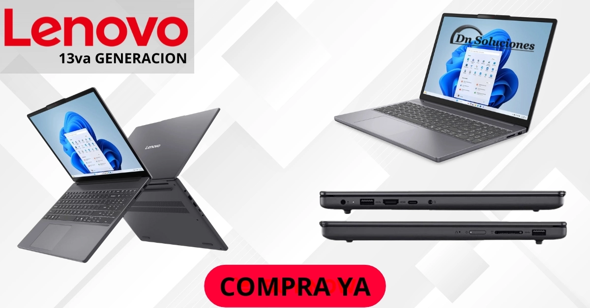puertos usb hdmi laptop Lenovo ideapad i7 13va