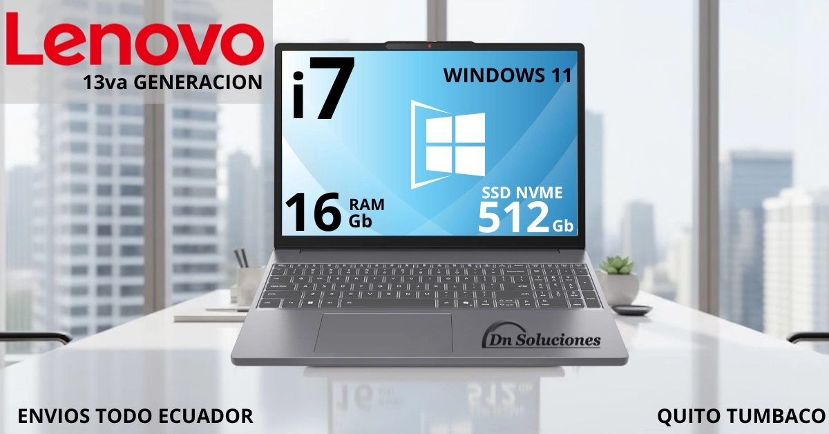 Laptop Lenovo IdeaPad 3 con Intel i7