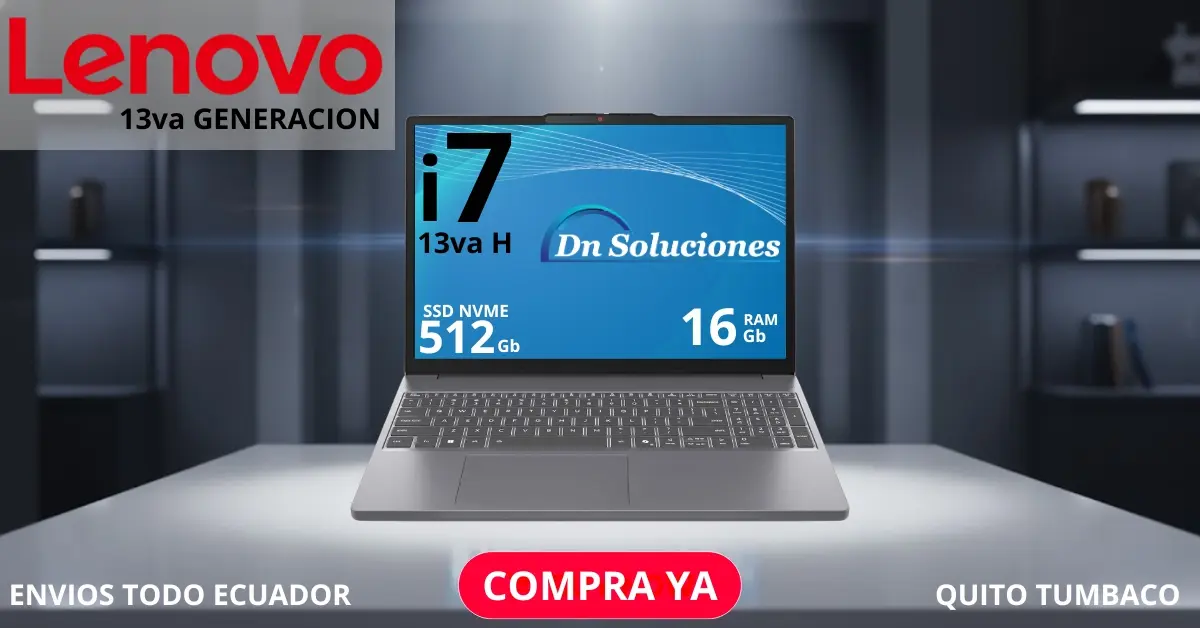 laptop Lenovo i7 13va
