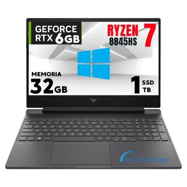 Laptop gamer HP Victus 15-fb2020la Ryzen 7 8845HS Memoria ram 64 Gb