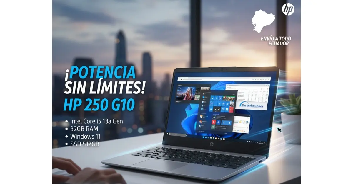 Rendimiento excepcional Laptop HP 250 G10 Core i5