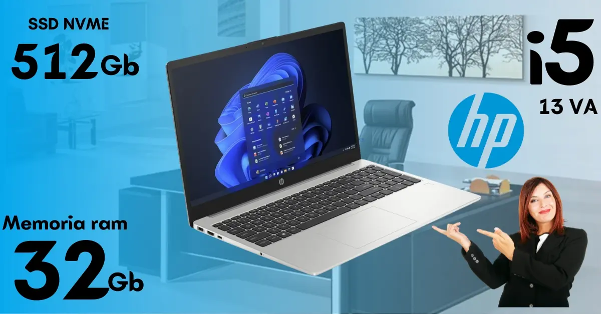 Poder en rendimiento Laptop HP 250 G10 Core i5 13va Gen | 32GB RAM