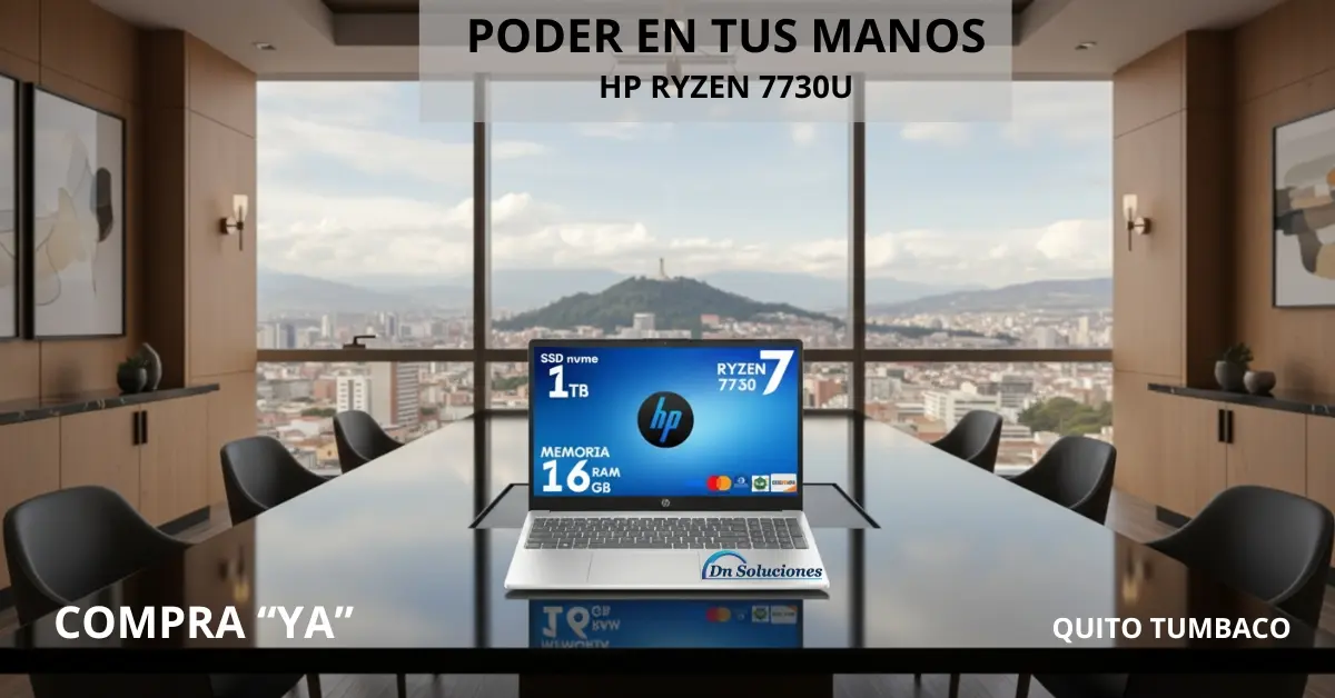 promociones en Tumbaco Laptop HP AMD Ryzen 7 7730U 1TB SSD 16GB RAM