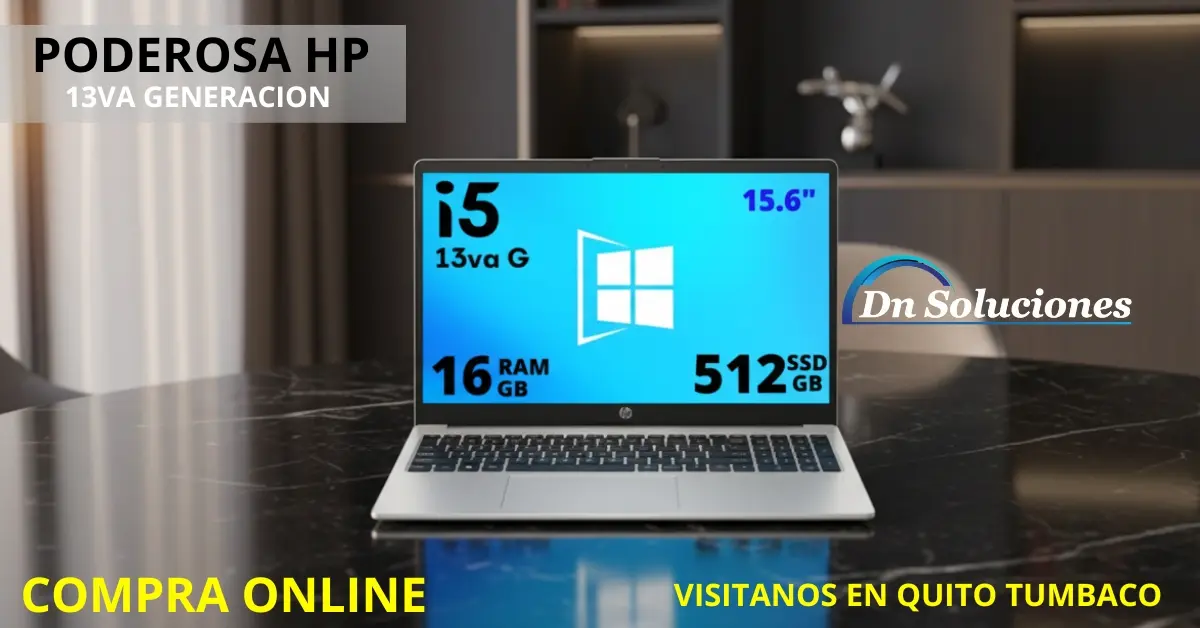 oficina Laptop HP Core i5 13va Gen SSD 512GB RAM 16GB Quito