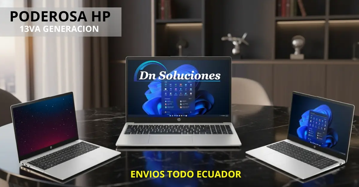 Vistas laterales Hp Core i5 13va