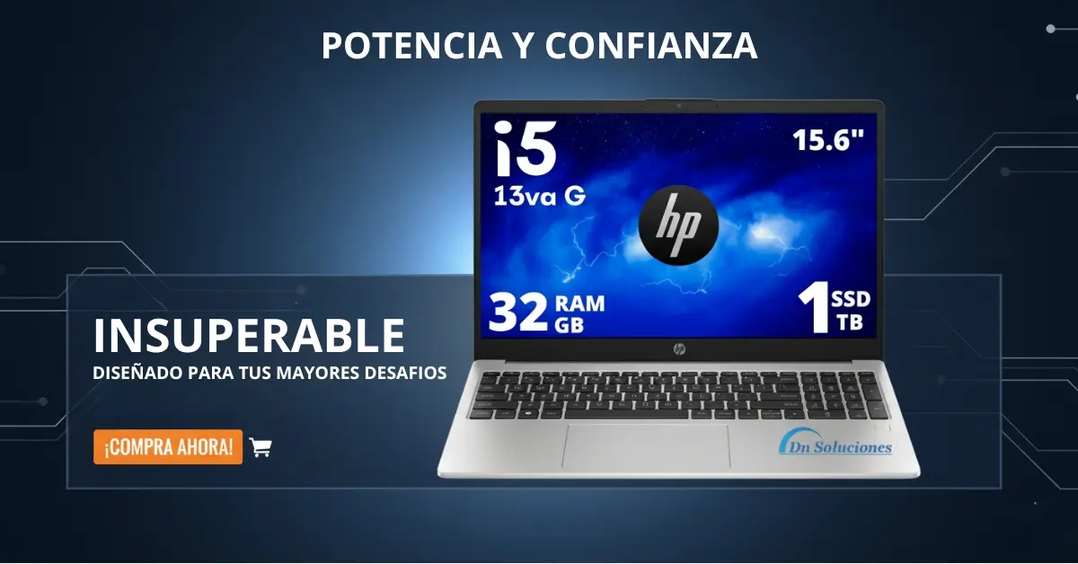 Portátil insuperable HP Core i5 13va SSD 1 Tb