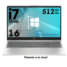 Poder de velocidad frontal Laptop HP Core i7 13va