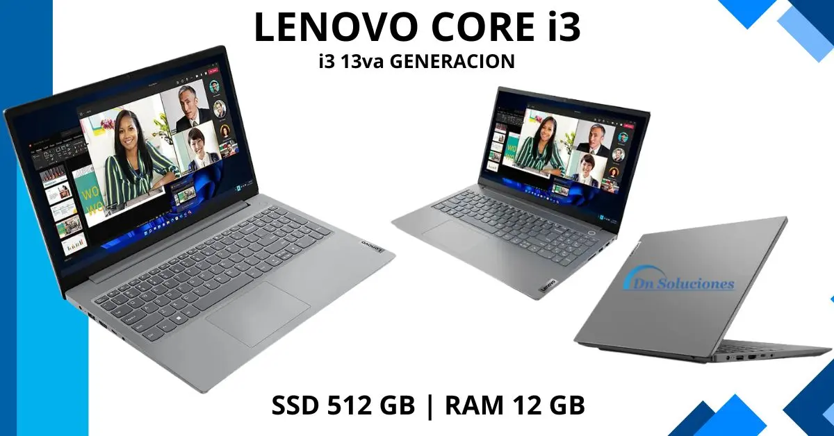 Laptop Lenovo V15 G4 con procesador Intel Core i3 de 13va generación