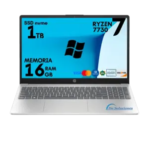 Laptop HP AMD Ryzen 7 7730U SSD 1TB RAM 16GB - Exclusiva para Ti | Windows 11 | 67W