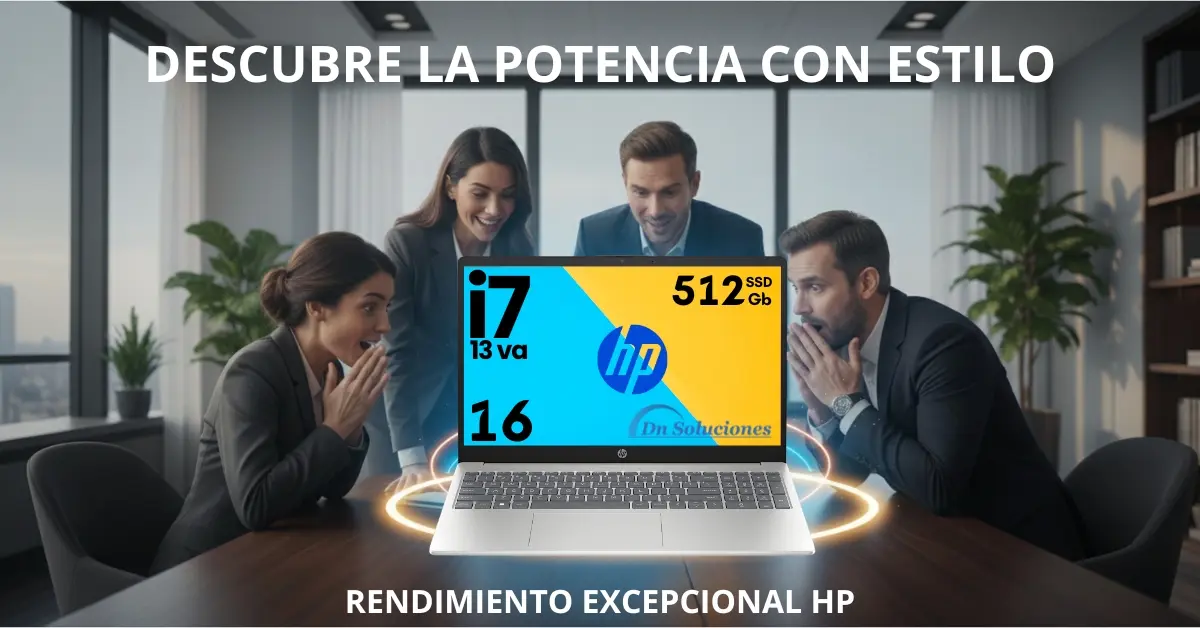 Potencia y velocidad HP Core i7 13va 1355u 