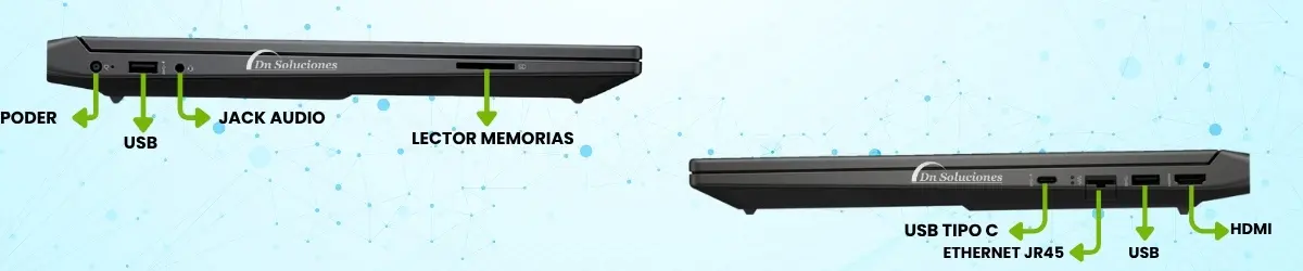 Puertos HP Victus Ryzen 7 8845HS | RTX 4050