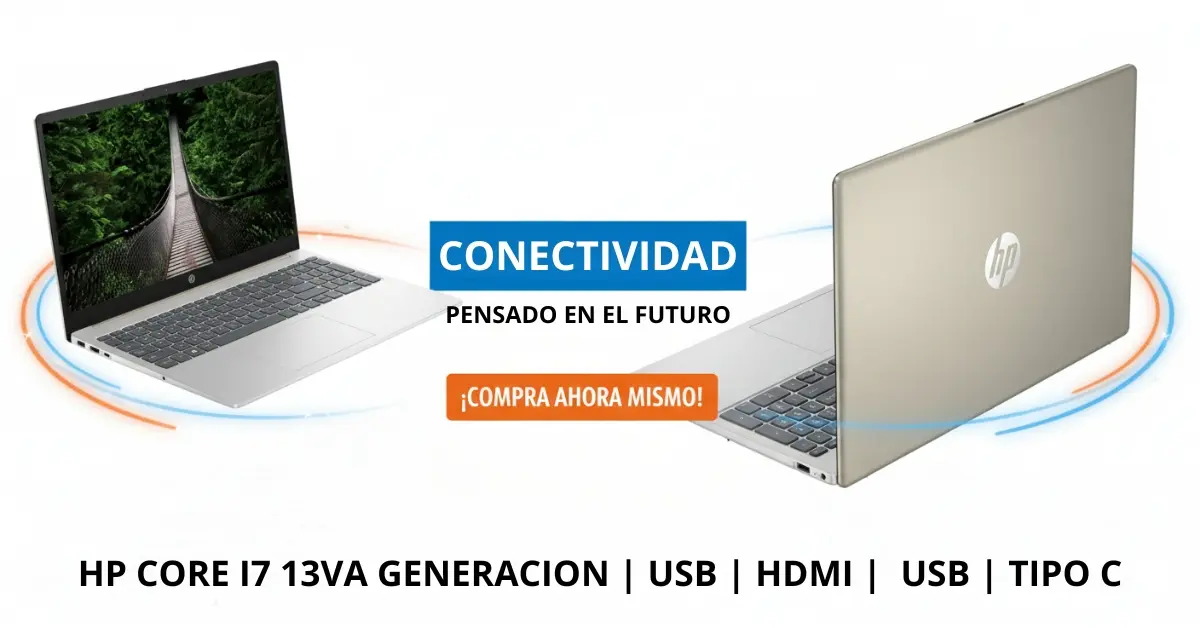 puertos de coneccion La HP 15-fd0276la con Intel Core i7 de 13va generación