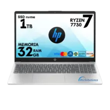 Frente Potente Laptop HP Ryzen 7 7730U | 32GB RAM