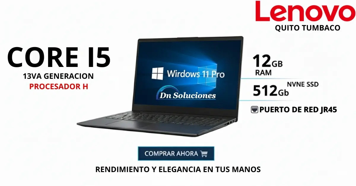Laptop con Windows 11 Lenovo V15 G4-IRU Core i5 13420H Ecuador