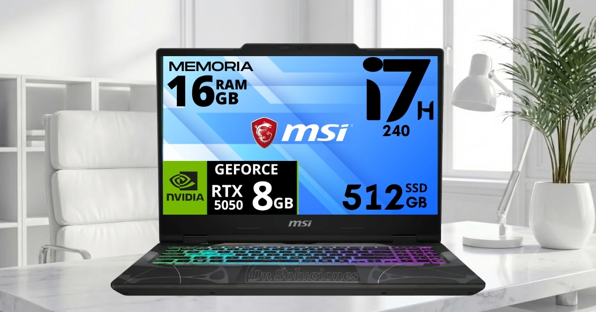 Laptop Gamer MSI Cyborg 15 Nvidia RTX 5050 8GB Caracteristicas