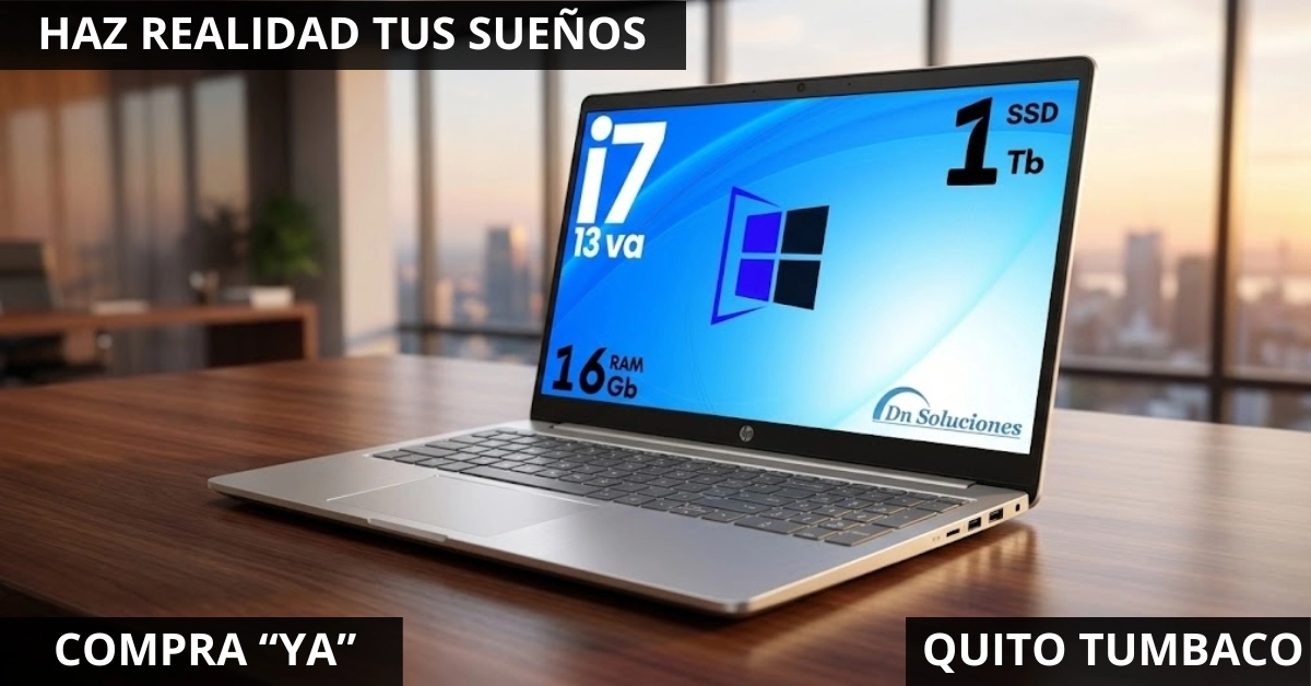 Pantalla Full HD de la Laptop HP Core i7 13va con colores nítidos, ideal para películas y diseño