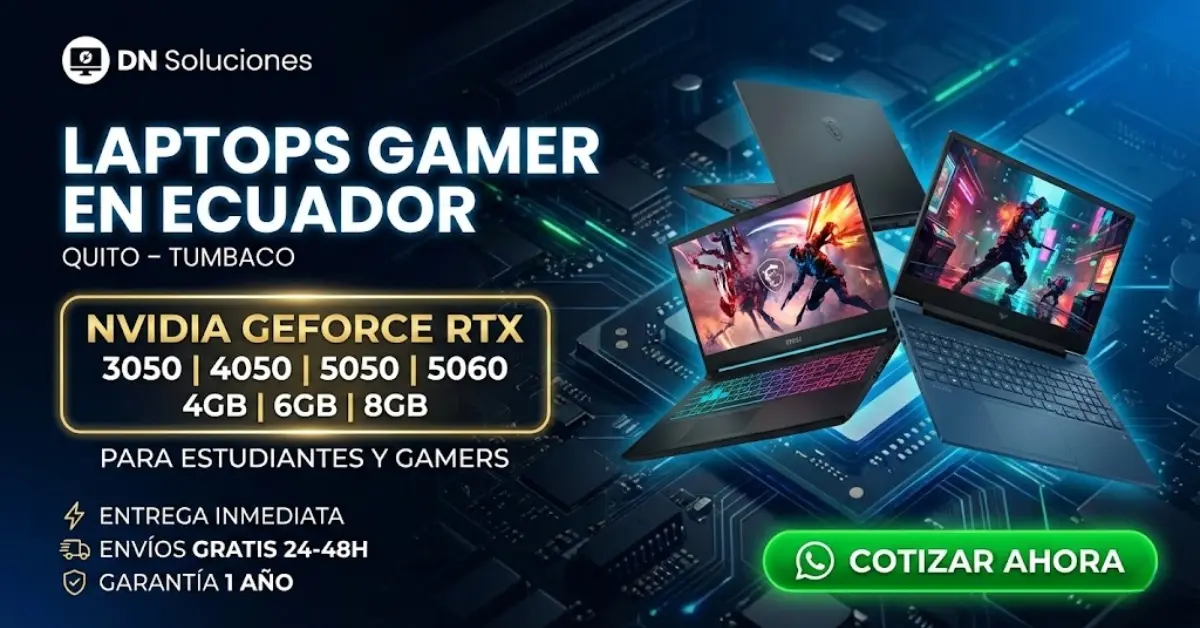 Laptops Gamer alto rendimiento Ecuador