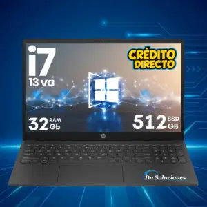 Laptop HP Core i7 13va RAM 32 GB con Windows 11