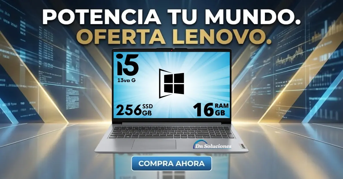 Laptop Lenovo Core i5- 1355U Windows 11 lista para usar Laptop Lenovo IdeaPad Core i5 13va generación disponible en Tumbaco, Quito