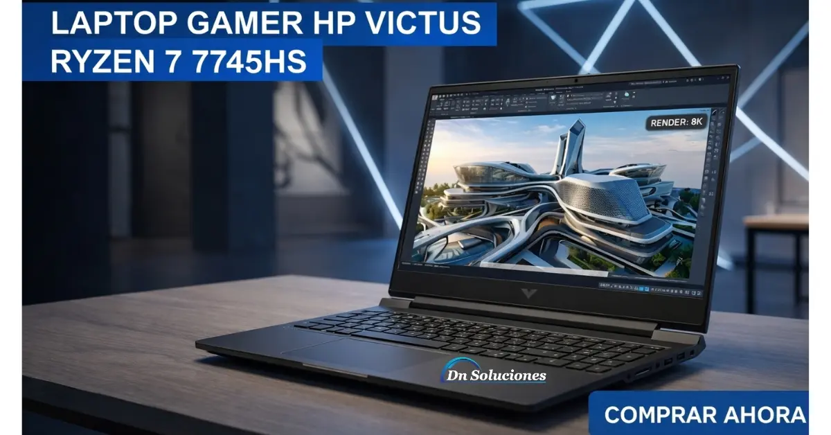 Laptop HP Victus Ryzen 7 7445HS RTX 4050 6 Gb | SSD 512GB RAM 16GB Windows 11 Quito Tumbaco